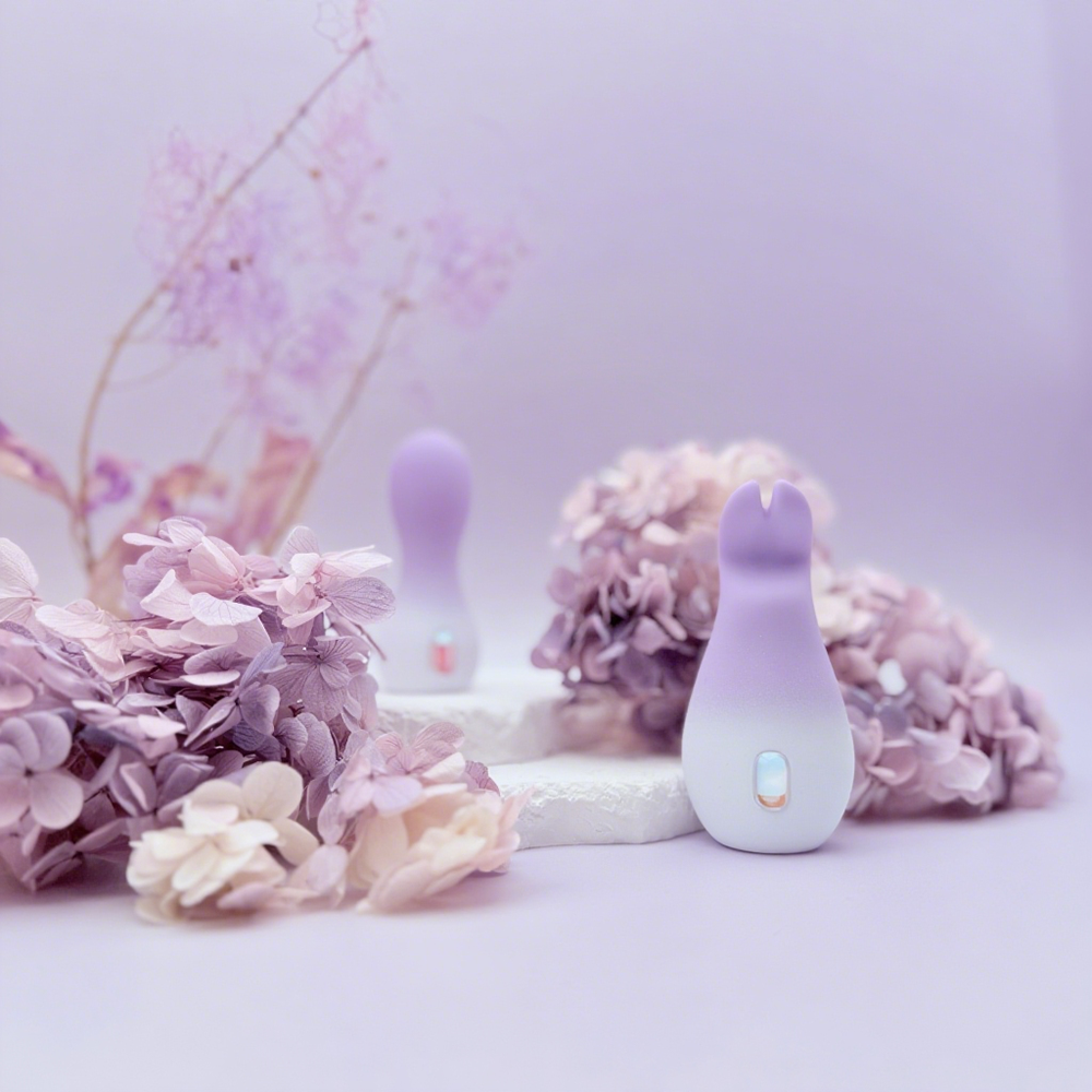 Bunny Buzz Massager | Gradient Purple Sensory Play Tool for Solo & Couple Wellness ๐๐