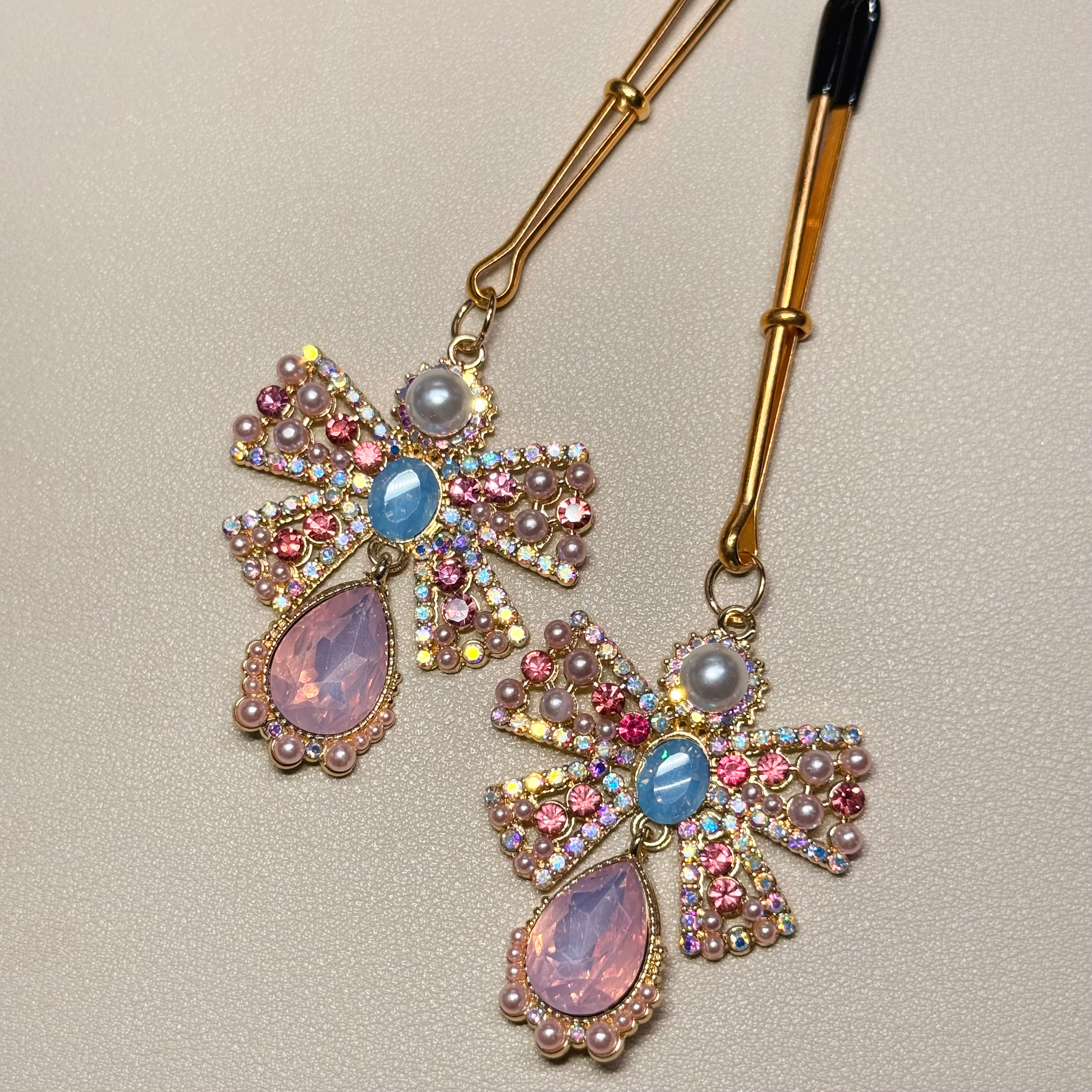 Grace Whisper™ Nipple Clamps | Roleplay Accessory | Adjustable Fetish Jewelry for Couples